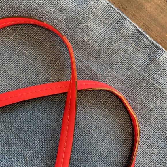 ***SOLD*** Red Leather Coach Tote - Picture 4 of 7